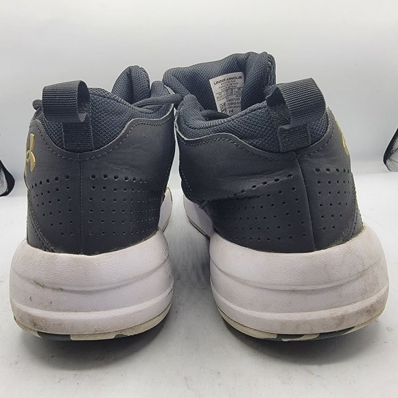 Under Armour Lockdown 5 Mens 11 Black Leather Basketball Shoes 3023949-003 main image 9